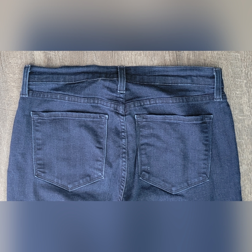 NYDJ Skinny Staight Leg Jean's Women's 4 Dark Wash Strech Denim Low-Mid Rise - Picture 5 of 15